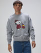 RSQ x Peanuts Puffers Mens Oversized Crewneck Sweatshirt image number 1