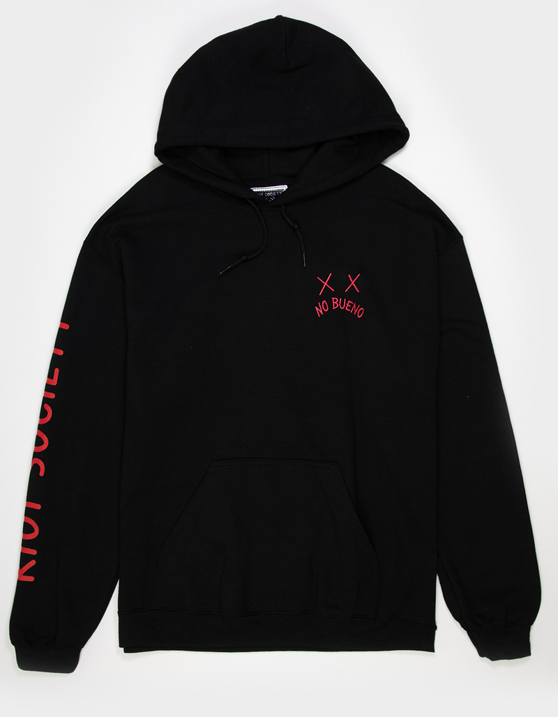 RIOT SOCIETY No Bueno Sad Face Mens Hoodie BLACK Tillys