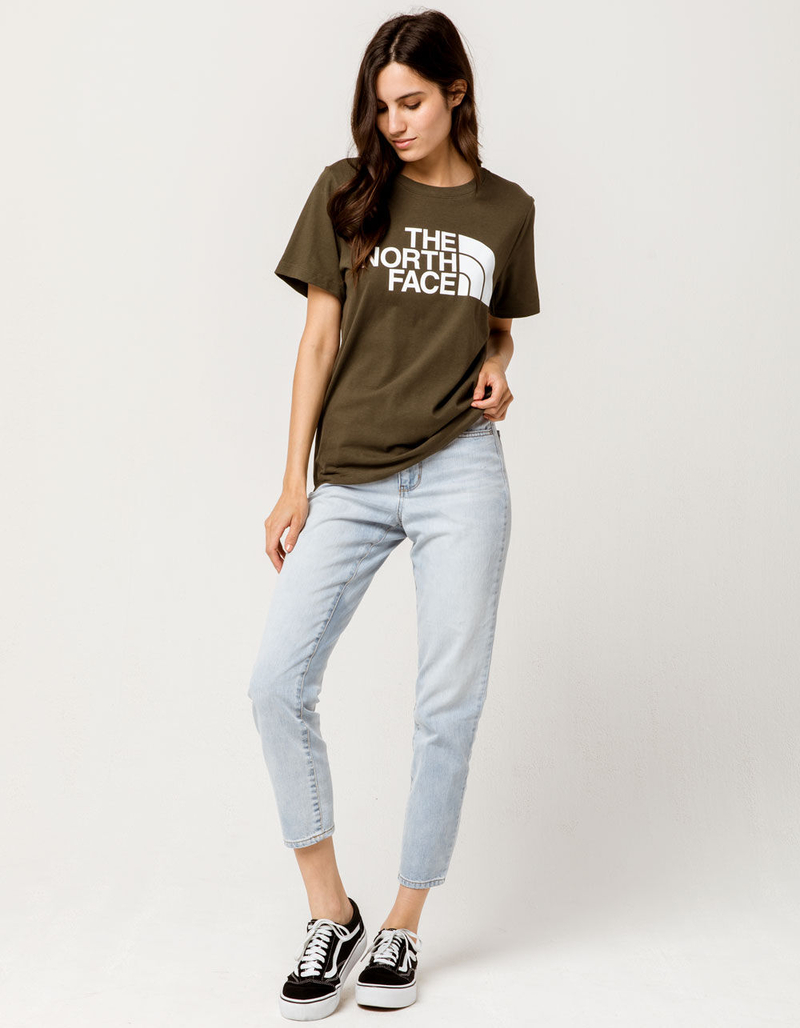 THE NORTH FACE Half Dome Dark Olive Womens Tee image number 3