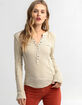 FREE PEOPLE Nailed It Womens Henley image number 1
