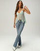 MISS ME Wing Pocket Womens Mid Rise Bootcut Jeans image number 1