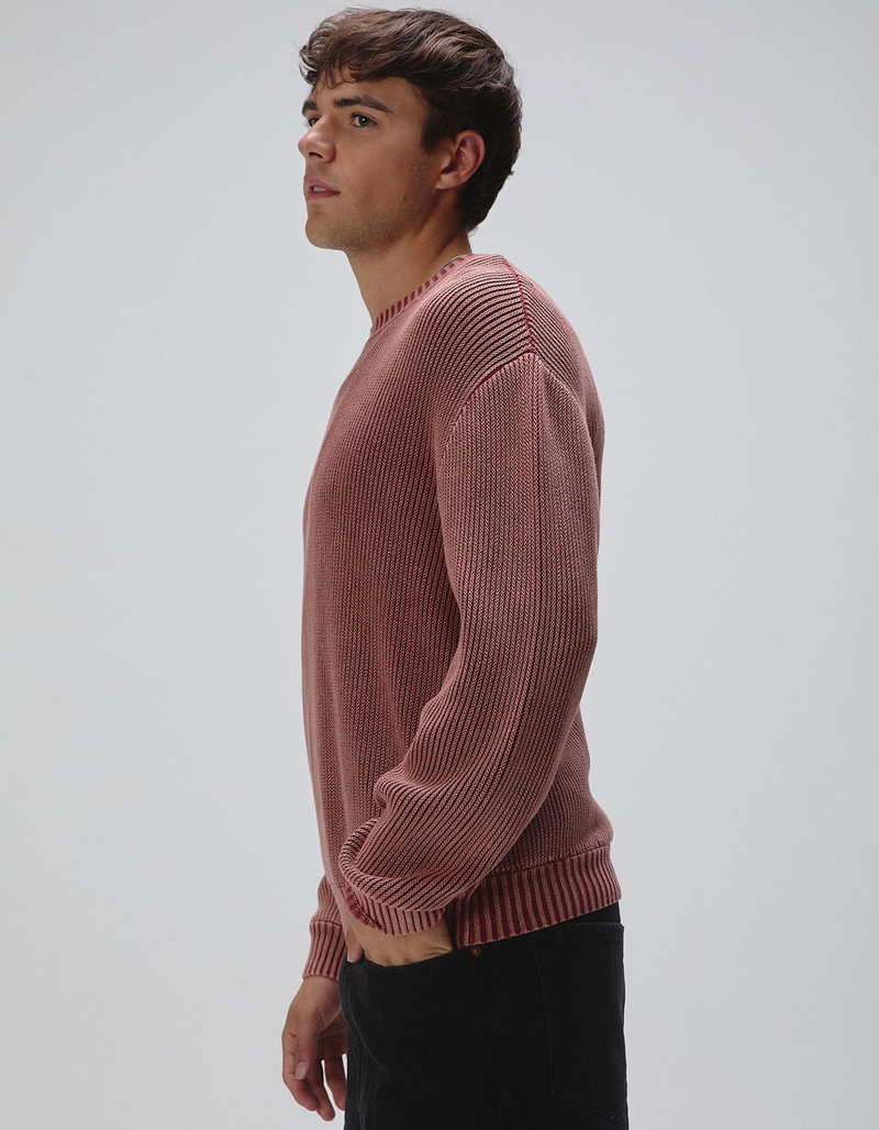 RSQ Mens Washed Ribbed Sweater image number 4