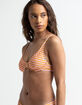 QUIKSILVER Womens Classic Underwire Rib Bikini Top image number 1