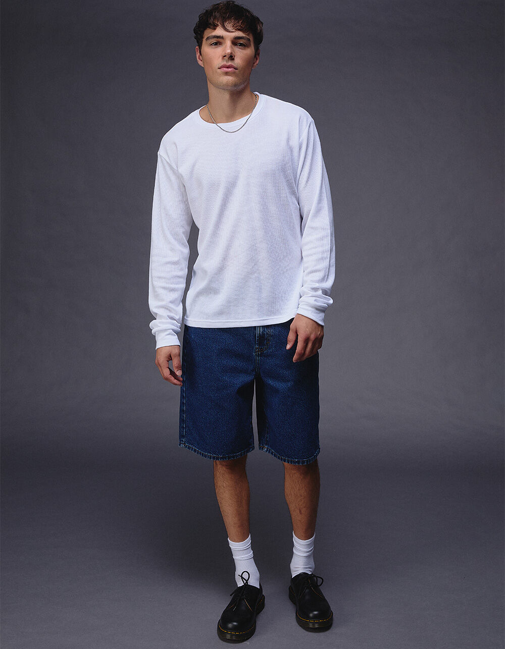 RSQ Mens Baggy Jorts - DARK STONE | Tillys