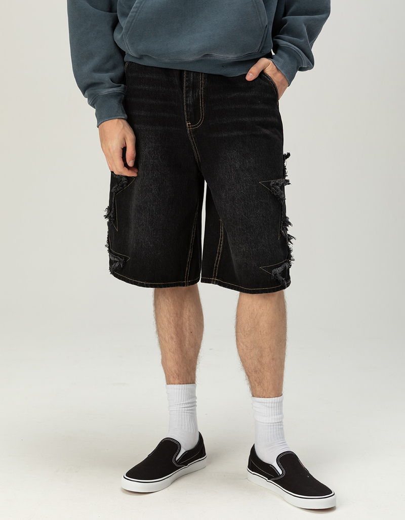 RSQ Mens Baggy Applique Jorts image number 1