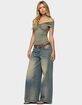 EDIKTED Twisted Front Off Shoulder Top image number 4