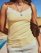 RSQ Womens Long Lace Trim Cami image number 6
