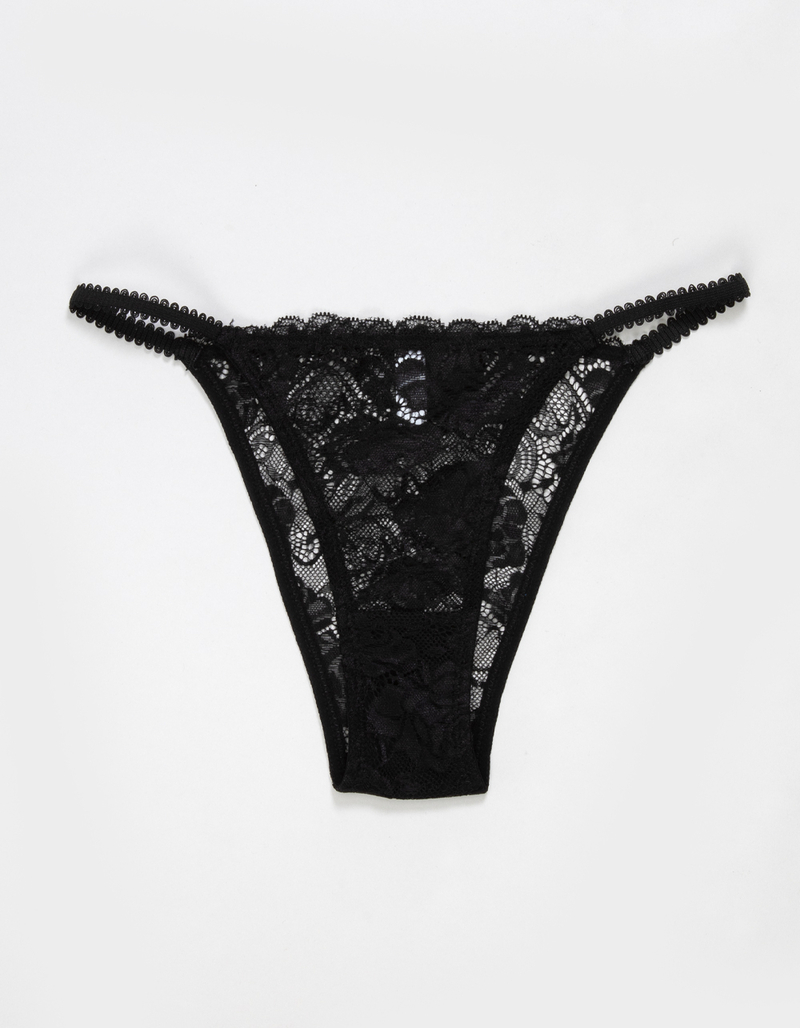FULL TILT Floral Allover Lace Cheeky Panties image number 1