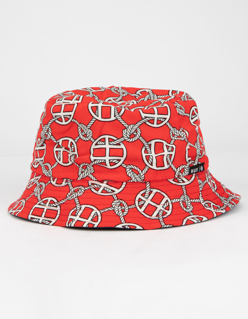 HUF Atelier Mens Red Bucket Hat image number 0