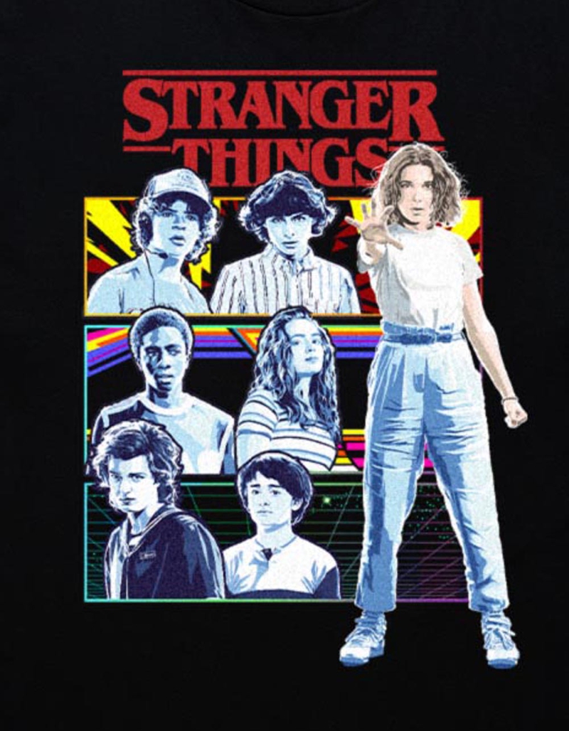 STRANGER THINGS Group Panel Unisex Tee image number 1