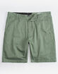 VOLCOM Frickin Drifter Green Mens Shorts image number 1