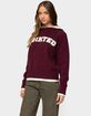 EDIKTED Edikted Varsity Contrast Layered Knit Hoodie image number 2