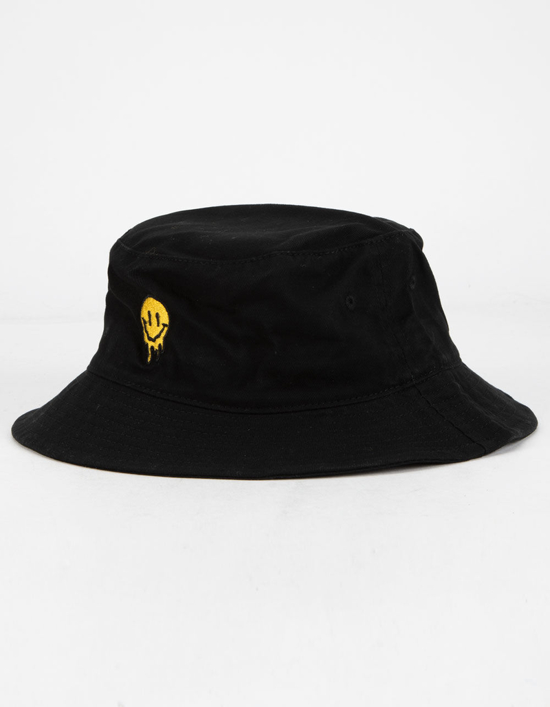 Smiley Drip Black Bucket Hat image number 0