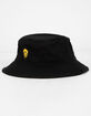 Smiley Drip Black Bucket Hat image number 1