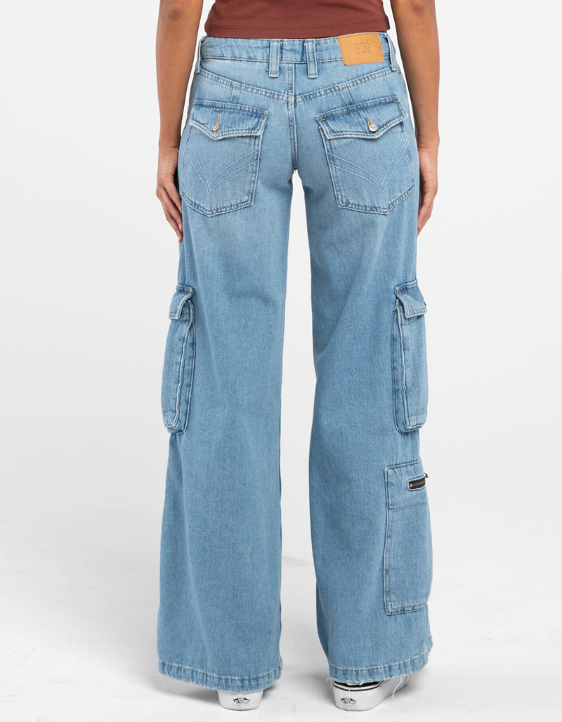 BDG Urban Outfitters Womens Low Rise Cargo Puddle Jeans image number 3