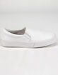 SODA Reign Girls White Slip-On Shoes image number 1