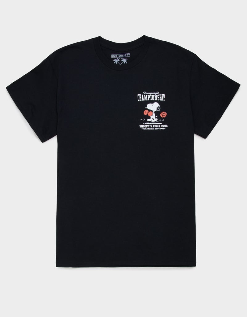 RIOT SOCIETY x Peanuts Fight Club Mens Tee image number 1