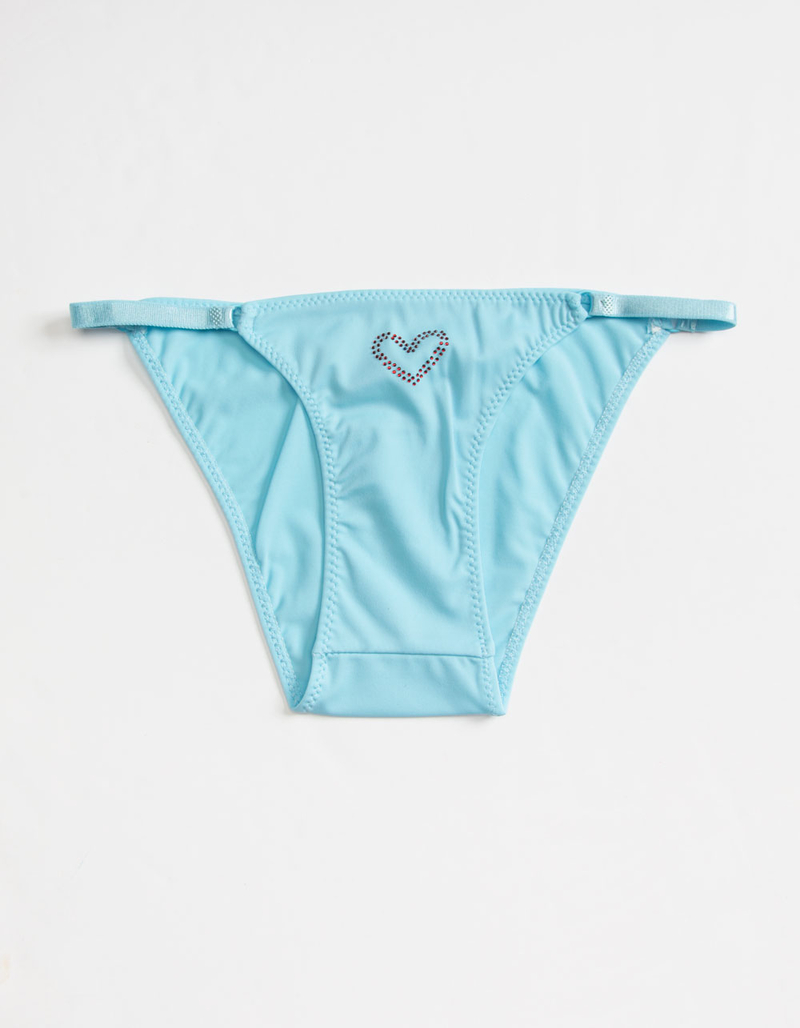 FULL TILT Heart Rhinestone Bikini Panties image number 0