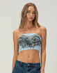 AFFLICTION Flaming Dragon Womens Tube Top image number 1
