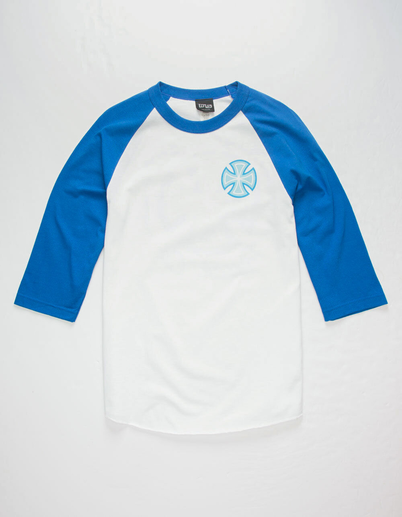 INDEPENDENT Neon Cross Raglan Mens T-Shirt image number 1