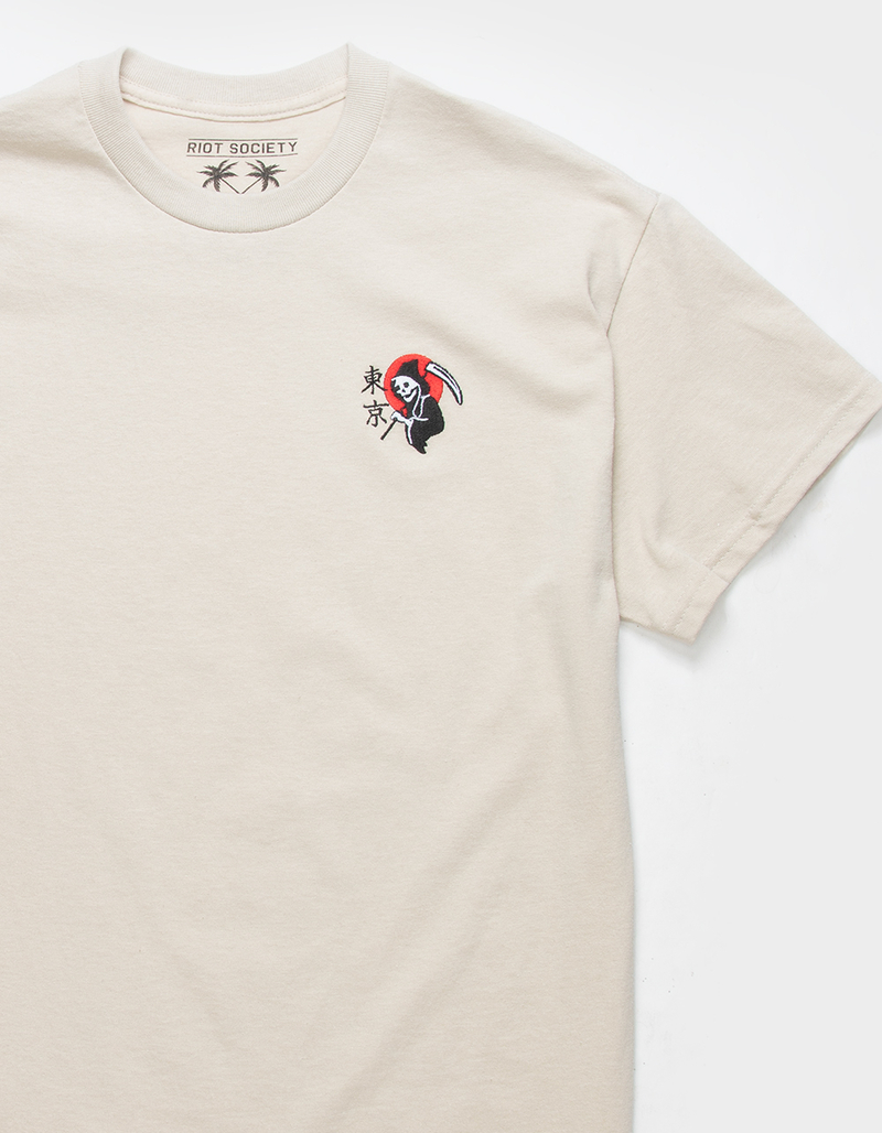 RIOT SOCIETY Kanji Reaper Emblem Mens Tee image number 1