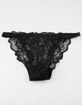 FULL TILT Lace Cheeky Black Panties image number 1