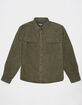 RSQ Oversized Mens Long Sleeve Corduroy Button Up Shirt image number 2