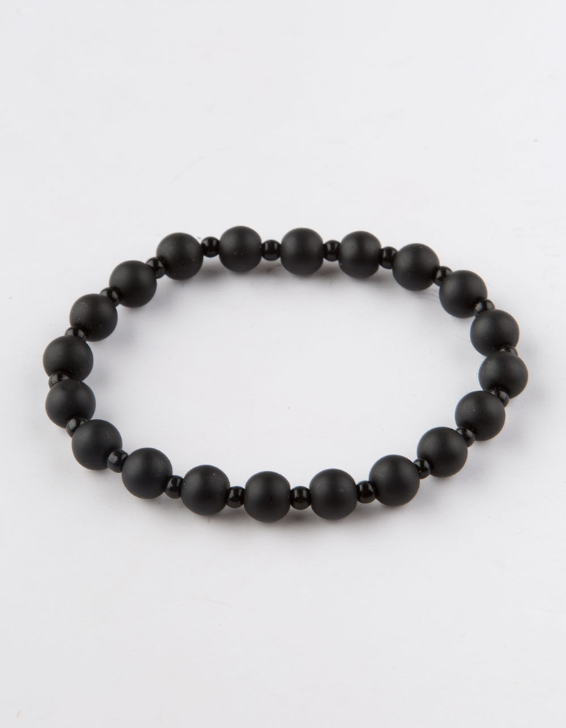 BLUE CROWN Black Beaded Bracelet image number 0