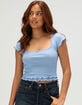 RSQ Womens Pointelle Layer Tee image number 1