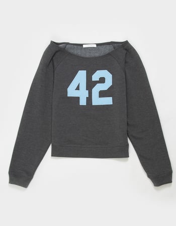 FULL TILT 42 Girls Off The Shoulder Sweatshirt Primary Image