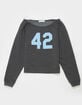 FULL TILT 42 Girls Off The Shoulder Sweatshirt image number 1