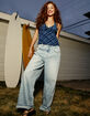 RSQ Womens Mid Rise Wide Leg Jeans image number 5