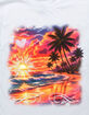 BEACH Sunset Airbrush Unisex Kids Tee image number 2