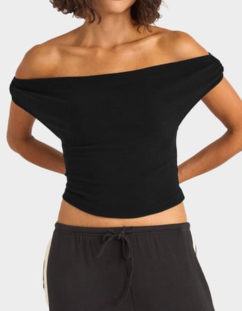 RHYTHM Juno Womens Off The Shoulder Top Primary Image