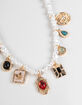 FULL TILT Butterfly/Heart Pearl Charm Necklace image number 3