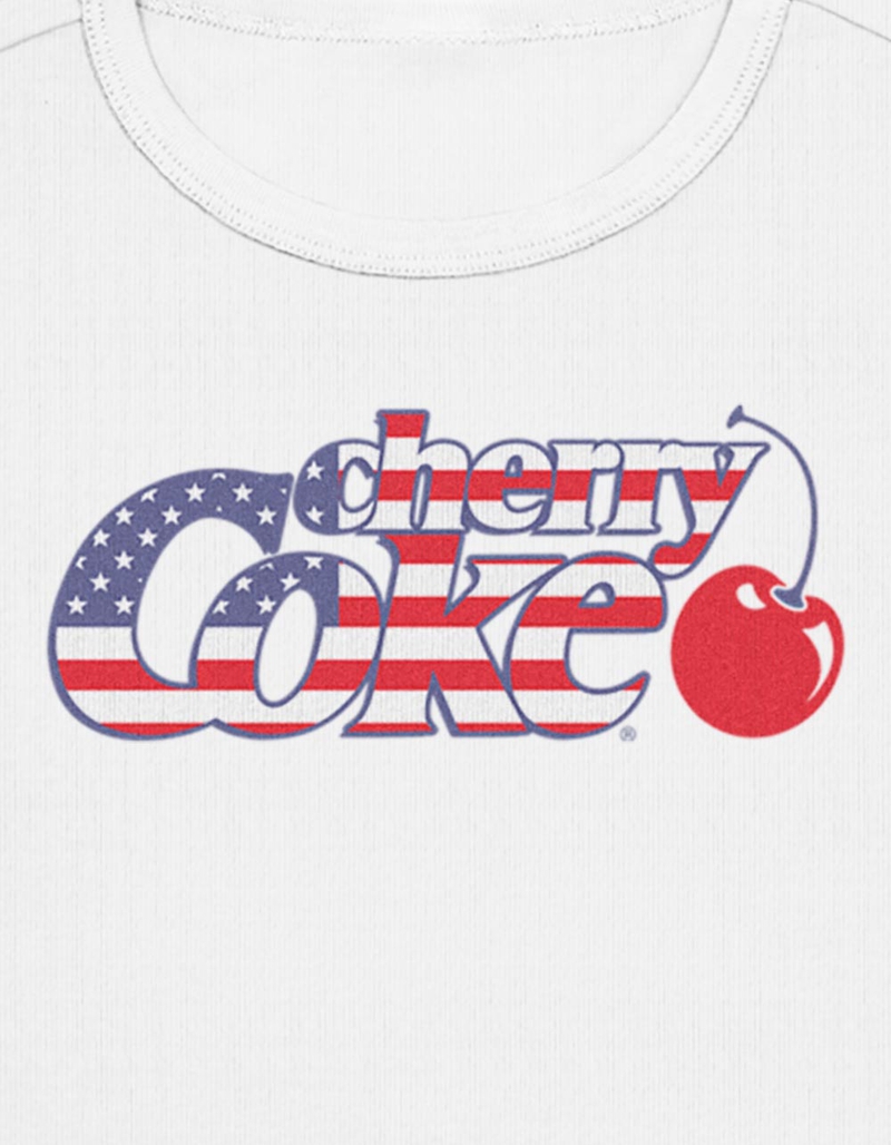 COCA-COLA Cherry Americana Womens Baby Tee image number 1