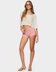 EDIKTED Sapir Fringe Faux Suede Shorts image number 5
