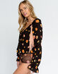 FREE PEOPLE Poppy Printed Black Combo Bodysuit image number 2