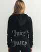 JUICY COUTURE Embellished Velour Zip up Hoodie image number 2