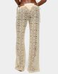EDIKTED Amrita Baggy Crochet Pants image number 3