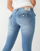 TRUE RELIGION Becca Low Rise Big T Bootcut Womens Jeans image number 2