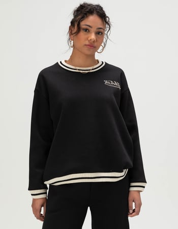 VINTAGE HAVANA x Von Dutch Stripe Womens Crewneck Sweatshirt Primary Image