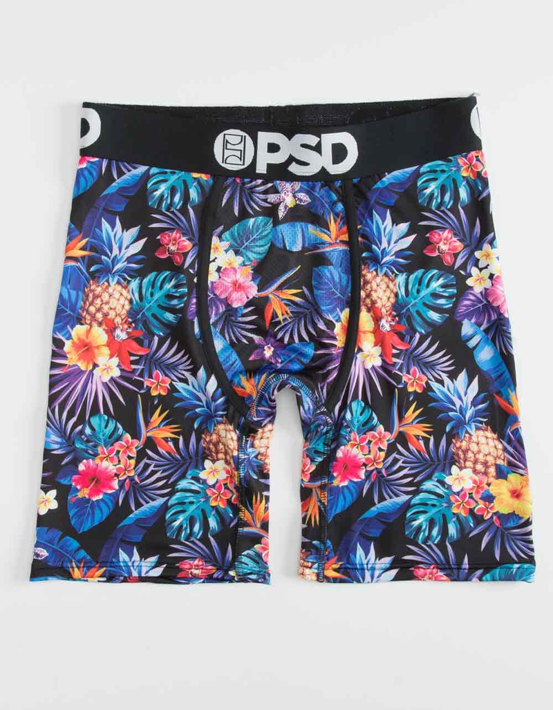 PSD x Sommer Ray Pineapple Blue Mens Boxer Briefs image number 0