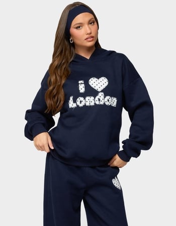 EDIKTED I Heart London Hoodie Primary Image