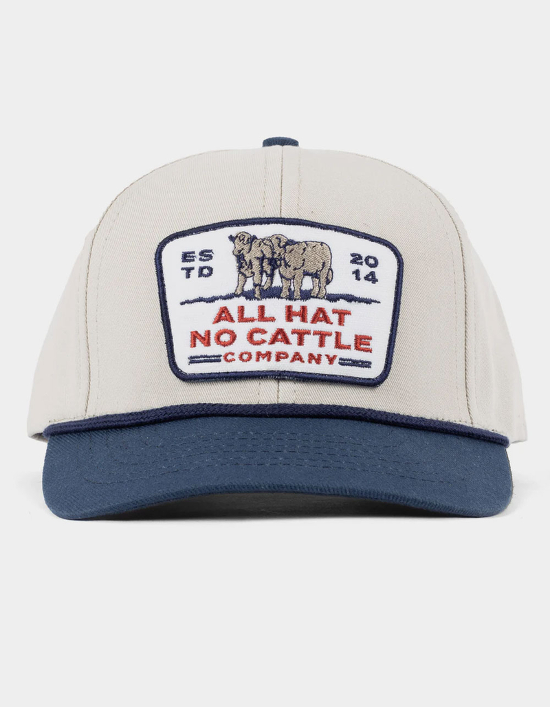 SENDERO PROVISIONS CO. All Hat No Cattle 5 Panel Snapback Hat NAVY