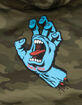SANTA CRUZ Screaming Hand Boys Camo Hoodie image number 3