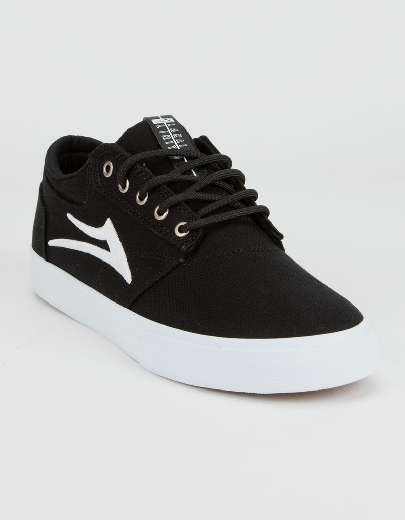 LAKAI Griffin Black & White Canvas Shoes image number 0