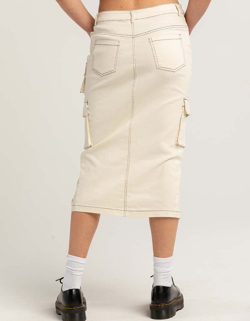 LE LIS Womens Midi Skirt With Pockets image number 3