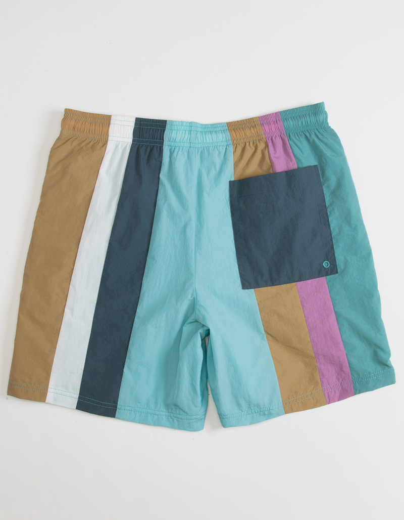 CHAMPION Nylon Stripe Mens Volley Shorts AQUA Tillys