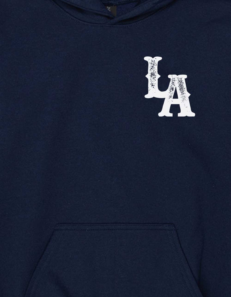 LOS ANGELES Baseball Distressed Unisex Kids Hoodie image number 2